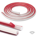 Art3d 10 ft Flexible Peel and Stick Wall Molding Trim Caulk Strip, White