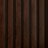 From Plain to Beautiful in Hours MG-1005-8f-10 Large Wood Slat Walls 94.5 in x 9.45 in (Covers / 62 Sq. Ft.), Gunstock, 10 Piece