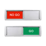 Go No Go Sign,Magnetic Slider Door Signs For Home, Office Restroom Conference Hotels,Easy To Read, Non-Scratch Room Status Tells
