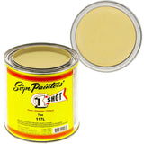 1 Shot Lettering Enamel Paint, Professional Pinstriping and Lettering Paint 8 OUNCE CAN- 1/2 PINT 117L/8Z (117L- Tan)