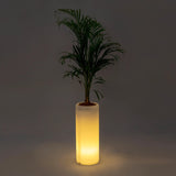 Blume Plastic Round Large Led Planter Vase For Living Room Home Balcony Decor Indoor Outdoor Gardening Flower Vase Plant Contain
