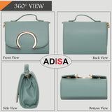 Adisa Sl5029 Women Girls Party Sling Bag (Green),Green,,B09NR5TB3B