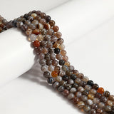 45pcs 8mm Natural Botswana Agate Beads Gemstone Beads Round Loose Beads for Jewelry and Bracelets Making