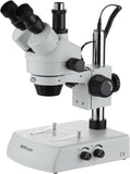 AmScope SM-2TZZ Professional Trinocular Stereo Zoom Microscope, WH10x and WH20x Eyepieces, 3.5X-180X Magnification, 0.7X-4.5X Zo