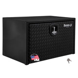Buyers Products 1702503 Black Steel Underbody Truck Box With Aluminum Diamond Tread Door, 18 x 18 x 30 Inch, Made in USA, Profes
