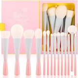 Docolor 14Pcs Makeup Brushes Premium Synthetic Makeup Brush Set Includes 9pcs Eye Brushes,5pcs Synthetic Face Brushes Perfect fo