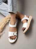Shoetopa Comfortable Ankle Strap White Sandals For Women & Girls /Uk5,White,5,B0BYP71PP4
