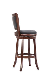 Boraam Augusta Bar Height Swivel Stool, 29-Inch, Cherry