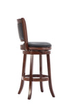 Boraam Augusta Bar Height Swivel Stool, 29-Inch, Cherry