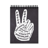 Vprint Focus On Your Goal Spiral Wiro Unruled Blank Pages Notebook Diary Journal Drawing Book Potrait A4 (Size 8X11)
