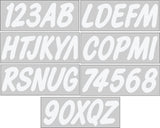 Hardline Products Series 400 Factory Matched 3-Inch Boat & PWC Registration Number Kit, Solid White