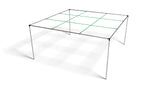 9 Square Castle Squares Aluminum Height Adjustable Waterproof Game Set for Indoor/Outdoor Use