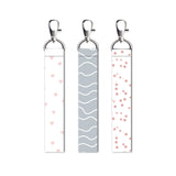 Isee 360 3 Pcs Dot Art Lanyard Bag Tag With Swivel Lobster For Gift Luggage Bags Backpack Laptop Bags Students Workers Travelers