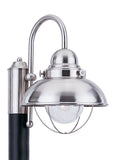 Generation Lighting 8269-98 Sebring Transitional One-Light Outdoor Post Lantern Outside Fixture, Brushed Stainless