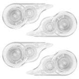 JEFURE 4 Pcs Correction Tape, 39.4 Ft White Wrong Out Tear-Resistant Bulk, Instant Corrections Easy To Use Applicator for School