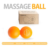 MURLIEN Peanut Massage Ball, Double Lacrosse Ball for Myofascial Release, Trigger Point Therapy, Muscle Relief, Acupoint Massage