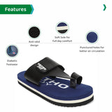 Ortho Joy Extra Soft Doctor Ortho Slippers For Men - Orth_Msp12_Blu_06,Blue,6,B09ZHWMGV2