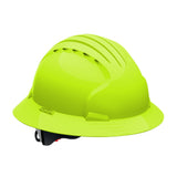 Evolution Deluxe 6161 280EV616110 Full Brim Hard Hat with HDPE Shell, 6Point Polyester Suspension and Wheel Ratchet Adjustmen