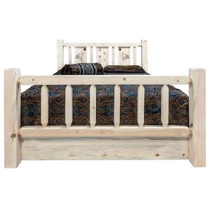 Montana Log Collection Wood Homestead Full Storage Bed Mwhcsbfvlzwolf