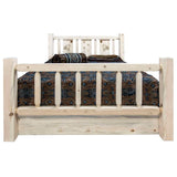 Montana Log Collection Wood Homestead Full Storage Bed Mwhcsbfvlzwolf