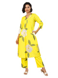 Libas Women'S Cotton Blend Kurta Sets (99226_Yellow_M)