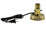 Creative Hobbies DIY Mason Jar Lamp Making Kit - Gold Color Lid & Socket Great for Lamp Conversion, Fits Wide Mouth Canning, Fru