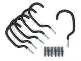 Presa Heavy Duty Bike Rack Hook Set, Black, 6Pack