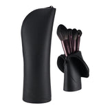 Kososuru Travel Makeup Brush Holder, Silicone Small Makeup Brush Case, Portable Stand-up Makeup Tools Cosmetic Bags for Women,So