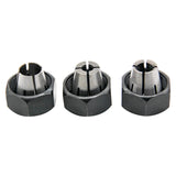 Thaekuns Router Collet Kit 42999 1/4,42950 1/2 and 42975 3/8 Fits for PORTER CABLE Models-3 Pack