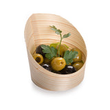 Restaurantware 4 Ounce Small Dessert Cups 100 Slanted Dessert Tasting Cups - Disposable Serves Hors doeuvres Samples Or Snacks 
