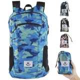 4Monster Hiking Daypack,Water Resistant Lightweight Packable Backpack for Travel Camping Outdoor (Navy Blue, 24L)