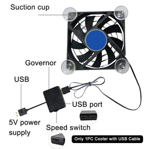 Yuhoo Portable Cell Phone Cooler, Stickable USB Cooling Pad for Cellphone, Compact Fan Holder Phone Cooler, Universal Cooling Fa