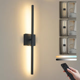 KARTOOSH 1 Pack Wireless Wall Sconce Battery Operated Rotatable Modern Wall Lamp with Remote Control, Adjustable Light Color & B