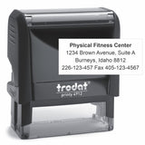 Medium Custom Self-Inking Personalized Return Address Stamp - Customizable Up to 4 Lines of Text -Small Business Essentials, Shi