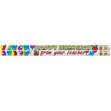 Musgrave Pencil MUS2267G Happy Birthday from Your Teacher Motivational/Fun Pencils (Pack of 144)