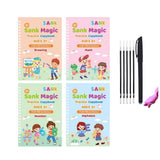 LAALIYA Reusable Magic Practice Copybook Set for Kids with Alphabet, Numbers, Drawing and Math Tracing Worksheets, Includes Pens