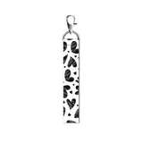 Isee 360 Black Heart Lanyard Bag Tag With Swivel Lobster For Gift Luggage Bags Backpack Laptop Bags Students Workers Travelers L