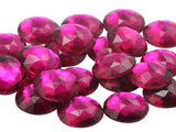 11mm Flat Back Round Acrylic Rhinestones Plastic Gems for Jewelry Making Costume Jewels Cosplay Embelishments - 75 Pieces (Pink 