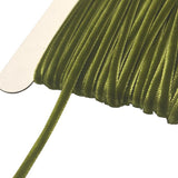 Chenkou Craft 5 Yards Velvet Ribbon Christmas Docoration Craft Packing (Olive, 1/8(3mm))