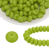 HARFINGTON 110Pcs Silicone Beads 14mm Lentil Rubber Focal Beads Bulk for Pens Keychain Bracelet Necklace DIY Crafts Making, Cela