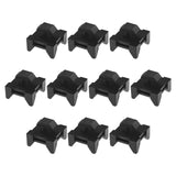 10Pcs Cable Holder Groove Clips Wire Clips Holders Fit For 7.5Mm Aluminum Profiles Cable Duct Installation Blocks Black 13X7.5Mm