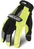 Ironclad IVG204L IViz Reflective Green 2 Glove, Large, 1Pack