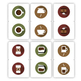 woopme 6 PCs Coffee Magnetic Bookmark for Students Kids Book Lovers Readers Gift Magnetic Page Clips Folding