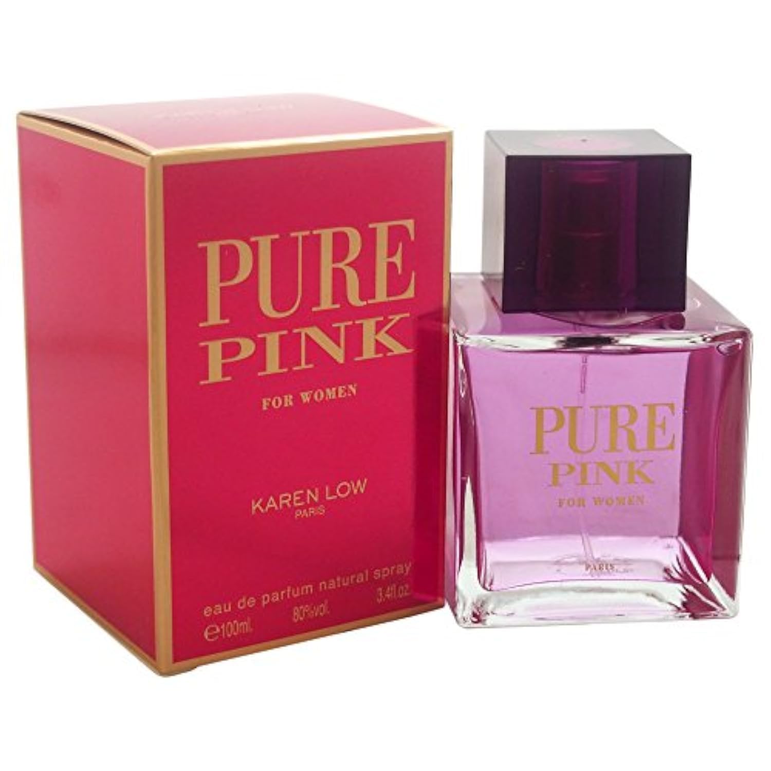 Pure Pink by Karen Low, 3.4 oz Eau De Parfum Spray for Women