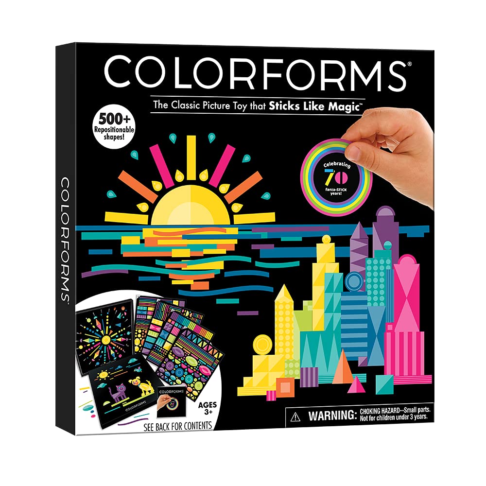 Colorforms Stickers for Kids, 70th Anniversary Box Set - Stickers for Adults, Arts and Crafts, Scrapbook Stickers, Kids Crafts, 