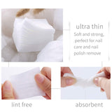 1000 Pcs Ultra Thin Makeup Facial Cotton Pads, Soft Lint Free Dry Nails/Lips/Eyes Polish Remover Pads, Square Cosmetic Beauty Co