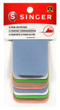 SINGER 00090 IronOn Twill Patches, Assorted Light Colors, 2Inch x 3Inch, 10Count