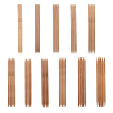 Bamboo Knitting Needles Set, 11 Sizes Double Pointed Knitting Needles, Long Wood Needles For Sweaters, Socks, Shawl And Scarf, 2