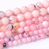 60PCS 6MM Natural Pink Opal Stone Beads for Jewelry Making DIY Energy Stone Healing Power Bracelet 15