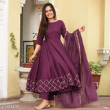 Anni Designer Women'S Rayon Kurta With Dupatta (Kumt-Dress-Magenta_5Xl_Magenta_Xxxxx-Large),Magenta,5XL,Rayon,Regular,Dupatta